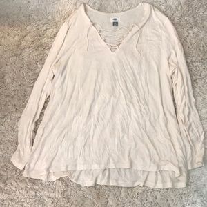 Old Navy lace up blouse